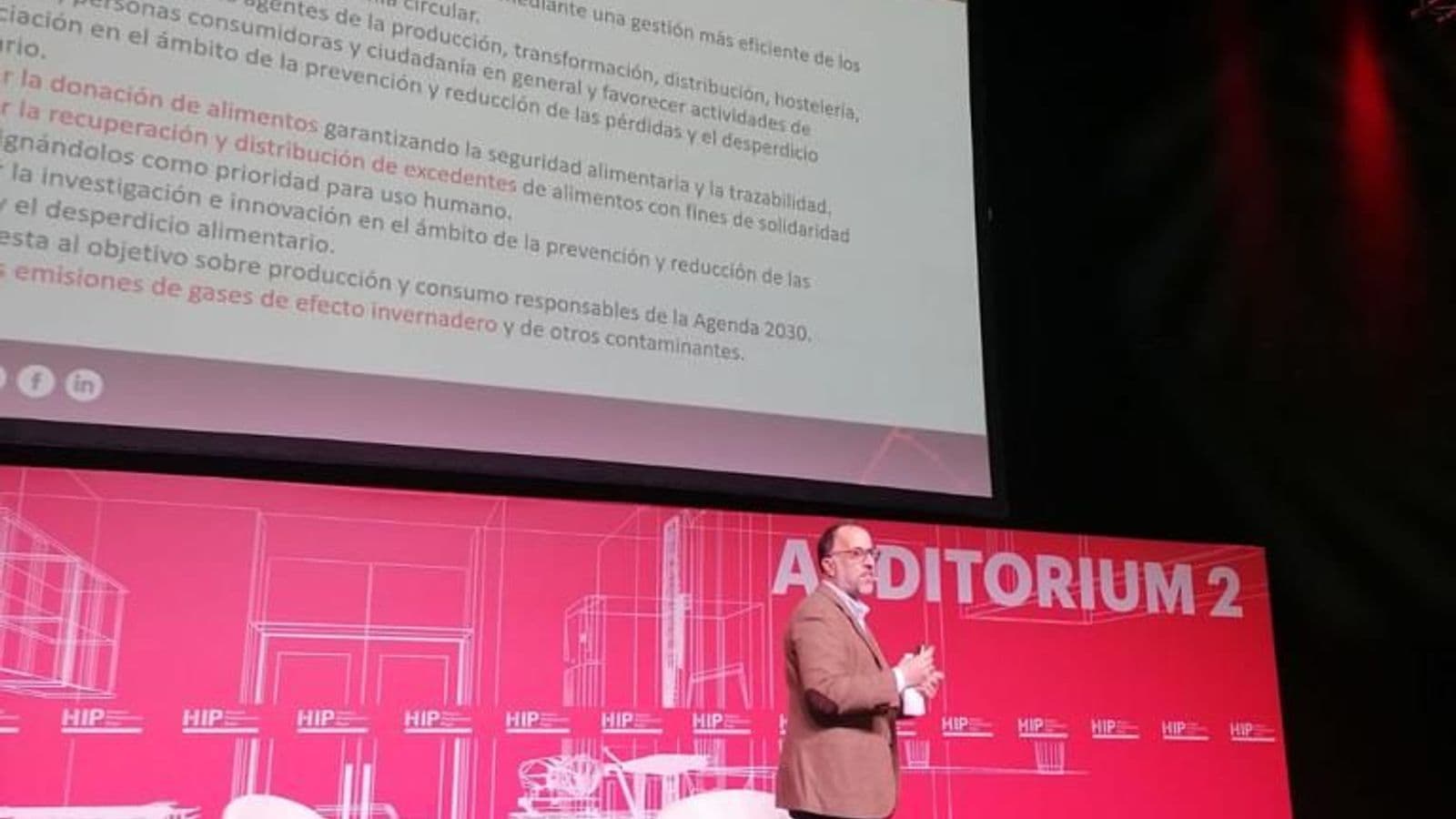 Luis Riera, Director general de SAIA, explica en el HIP las claves de la nueva ley del desperdicio alimentario