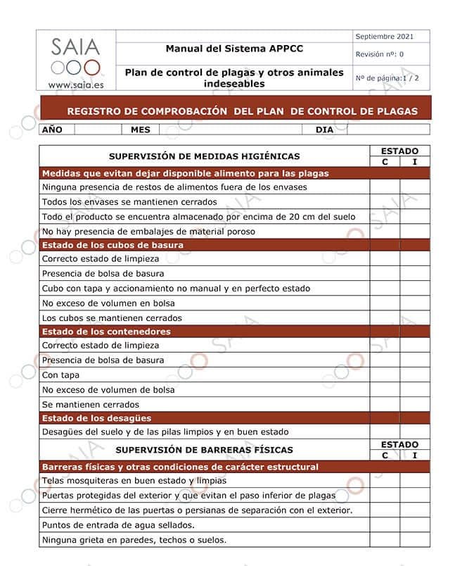 Plan de control de plagas: toda la información sobre este prerrequisito APPCC